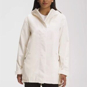 The North Face White Hooded Trench Coat